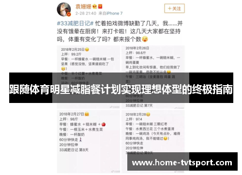 跟随体育明星减脂餐计划实现理想体型的终极指南